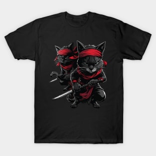 Sneaky Whisker Strikes Cat T-Shirt